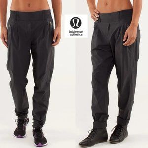 Lululemon Run With Rover Lined Stretch Water-Resistant Pant, Black, Size 4